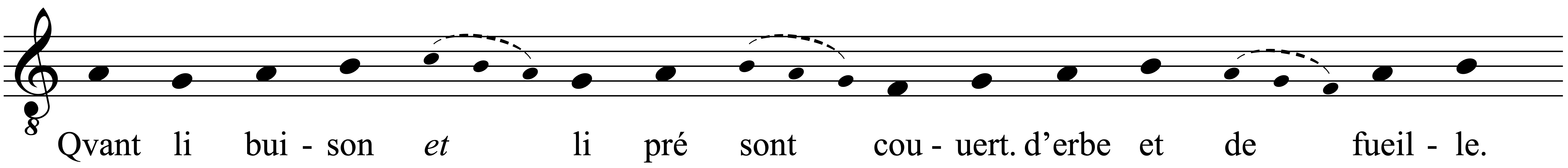 Work musical notation